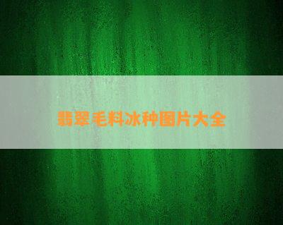 翡翠毛料冰种图片大全