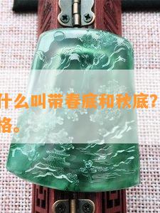 翡翠手镯什么叫带春底和秋底？带春的翡翠手镯价格。