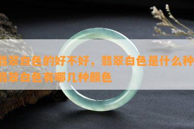 翡翠白色的好不好，翡翠白色是什么种，翡翠白色有哪几种颜色