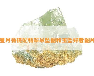 星月菩提配翡翠吊坠图和玉坠好看图片