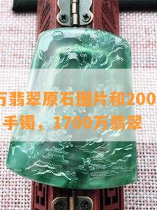 2160万翡翠原石图片和200万翡翠原石、手镯，1700万翡翠