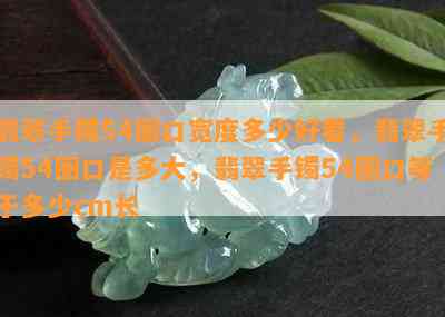 翡翠手镯54圈口宽度多少好看，翡翠手镯54圈口是多大，翡翠手镯54圈口等于多少cm长