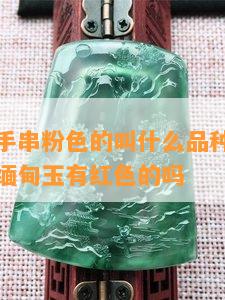 缅甸玉石手串粉色的叫什么品种，缅甸粉色翡翠，缅甸玉有红色的吗