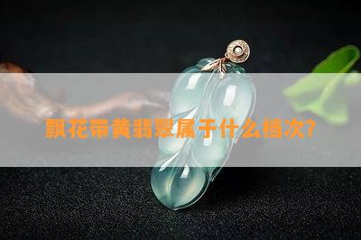 飘花带黄翡翠属于什么档次？