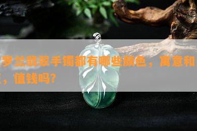 紫罗兰翡翠手镯都有哪些颜色，寓意和象征，值钱吗？