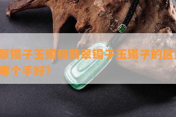 翡翠镯子玉镯和翡翠镯子玉镯子的区别，戴哪个手好？