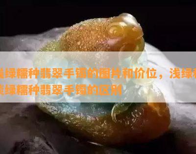 浅绿糯种翡翠手镯的图片和价位，浅绿和淡绿糯种翡翠手镯的区别