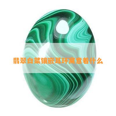 翡翠白菜镶嵌耳环寓意着什么