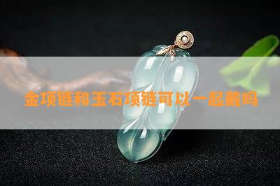 金项链和玉石项链可以一起戴吗