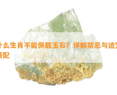 什么生肖不能佩戴玉石？详解禁忌与适宜搭配