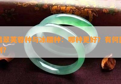 翡翠芙蓉种与冰糯种：哪种更好？有何区别？