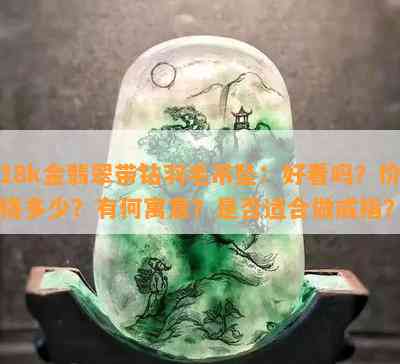 18k金翡翠带钻羽毛吊坠：好看吗？价格多少？有何寓意？是不是适合做戒指？