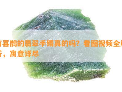 有喜鹊的翡翠手镯真的吗？看图视频全解析，寓意详尽