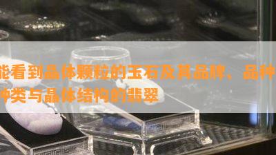 能看到晶体颗粒的玉石及其品牌、品种、种类与晶体结构的翡翠