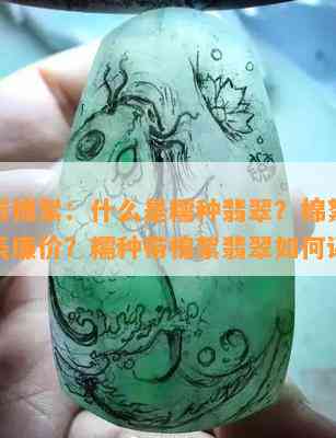 糯种带棉絮：什么是糯种翡翠？棉絮大是不是代表廉价？糯种带棉絮翡翠怎样评价？