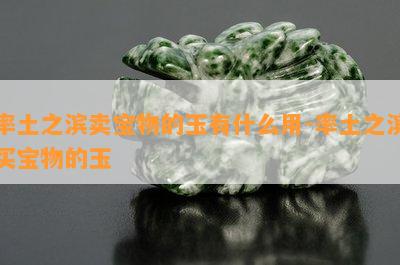 率土之滨卖宝物的玉有什么用-率土之滨买宝物的玉