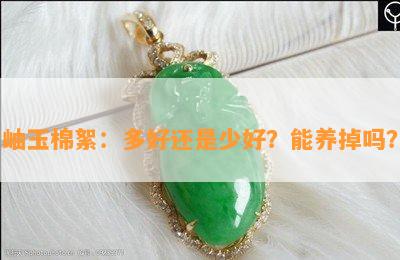 岫玉棉絮：多好还是少好？能养掉吗？