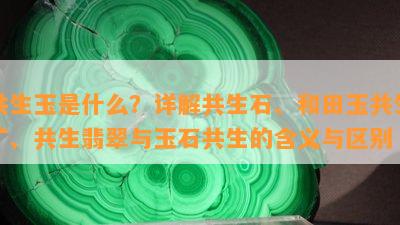 共生玉是什么？详解共生石、和田玉共生矿、共生翡翠与玉石共生的含义与区别