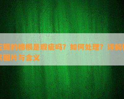 玉镯的棉根是瑕疵吗？怎样解决？详解棉絮图片与含义