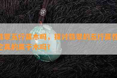 翡翠五行属木吗，探讨翡翠的五行属性：它真的属于木吗？