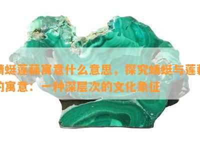 蜻蜓莲藕寓意什么意思，探究蜻蜓与莲藕的寓意：一种深层次的文化象征