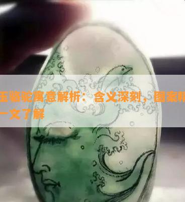 古玉骆驼寓意解析：含义深刻，图案精美，一文熟悉