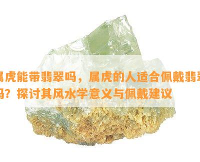 属虎能带翡翠吗，属虎的人适合佩戴翡翠吗？探讨其风水学意义与佩戴建议