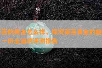 莱百的黄金怎么样，探究莱百黄金的魅力：一份全面的评测报告