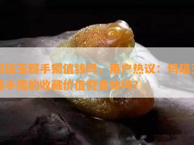 玛瑙玉髓手镯值钱吗，用户热议：玛瑙玉髓手镯的收藏价值究竟如何？