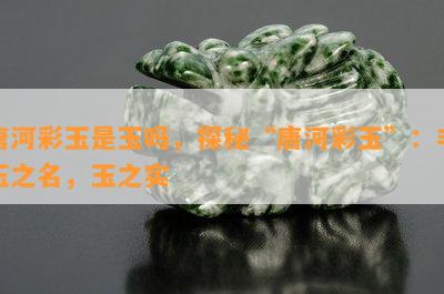 唐河彩玉是玉吗，探秘“唐河彩玉”：非玉之名，玉之实