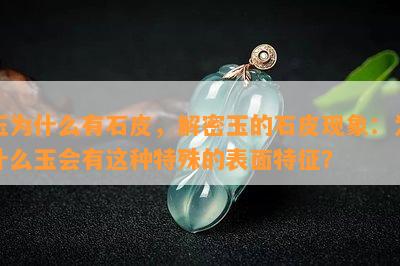 玉为什么有石皮，解密玉的石皮现象：为什么玉会有这种特殊的表面特征？