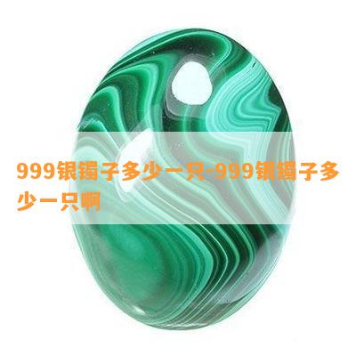 999银镯子多少一只-999银镯子多少一只啊