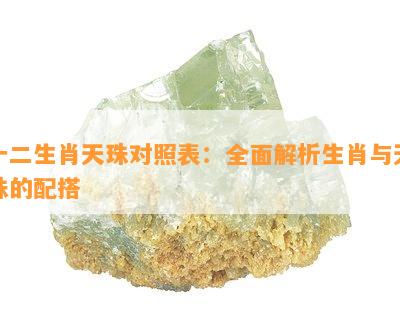 十二生肖天珠对照表：全面解析生肖与天珠的配搭