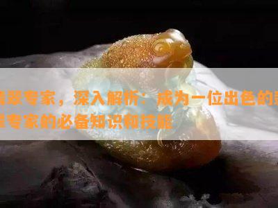 翡翠专家，深入解析：成为一位出色的翡翠专家的必备知识和技能