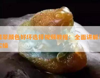 翡翠颜色好坏选择视频教程：全面讲解与实操