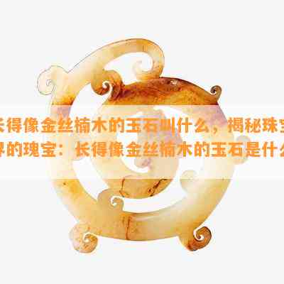 长得像金丝楠木的玉石叫什么，揭秘珠宝界的瑰宝：长得像金丝楠木的玉石是什么？