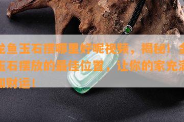 金龙鱼玉石摆哪里好呢视频，揭秘！金龙鱼玉石摆放的更佳位置，让你的家充满好运和财运！