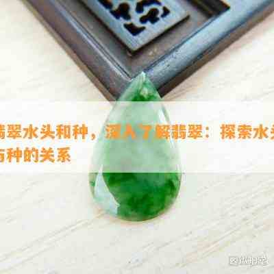 翡翠水头和种，深入了解翡翠：探索水头与种的关系