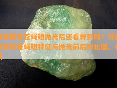 翡翠都有苍蝇翅抛光后还看得到吗？详解翡翠的苍蝇翅特征与抛光前后对比图、视频