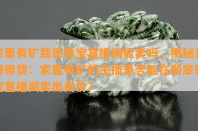 家里有矿翡翠珠宝直播间能卖吗，揭秘直播带货：家里有矿的主播是否能在翡翠珠宝直播间卖出高价？