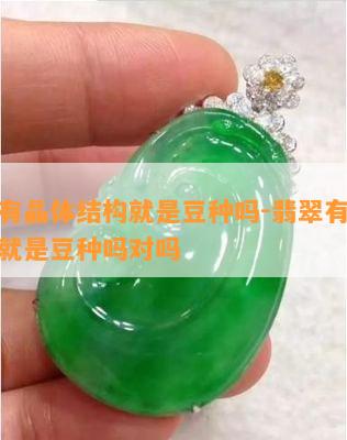 翡翠有晶体结构就是豆种吗-翡翠有晶体结构就是豆种吗对吗