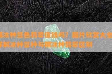 糯冰种豆色翡翠值钱吗？图片欣赏大全，详解冰种豆种与糯冰种翡翠区别